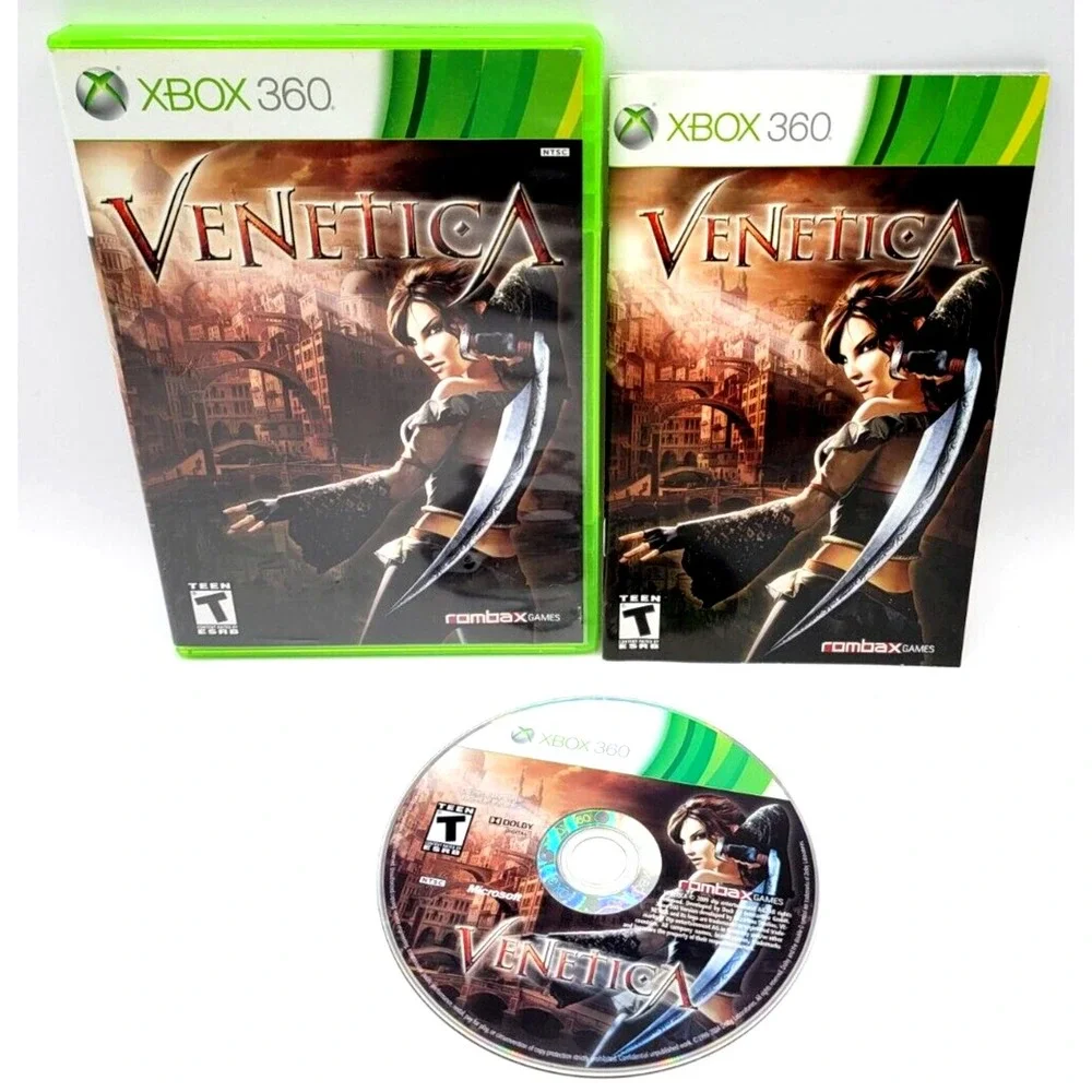 VENETICA CIB COMPLETE IN BOX XBOX 360 GAME ROMBAX GAMES